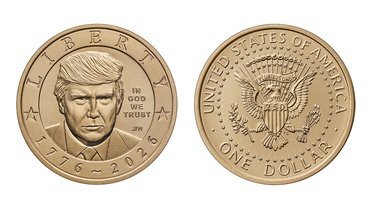 ABD'nin bağımsızlığının 250'nci yılına özel üzerinde Trump'ın yer aldığı altın para basılacak