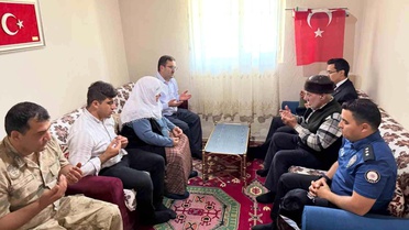 Akyaka'da şehit aileleri ve gazilere vefa ziyareti