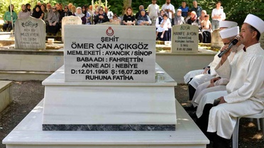 Sinop'ta 15 Temmuz şehidi kabri başında anıldı