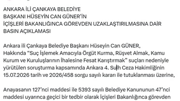 Çankaya Belediye Başkanı Tutuklandı