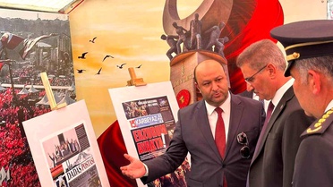 15 Temmuz Gazetecilik Atölyesi'nden Eserler Sergilendi
