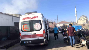 İş yerinde tüp patlaması sonrası yangın çıktı