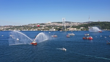 Boğaz'da 15 Temmuz Deniz Korteji: 253 Gemi Şehitleri Andı