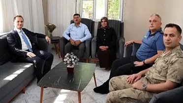 Kaymakam Başara'dan şehit ailelerine ziyaret