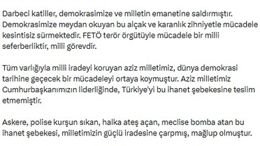 Ömer Çelik: FETÖ ile mücadele milli seferberliktir