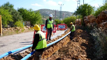 Silifke'de 30 yıllık su deposu yenilendi, 2 bin 100 metrelik hat tamamlandı