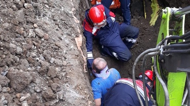 Göçük Altında Kalan İşçi Kurtarıldı