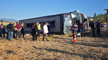 Merzifon'da Otobüs Devrildi: 46 Yaralı