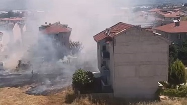 İnegöl'de Anız Yangını: 20 Dönüm Zarar Gördü