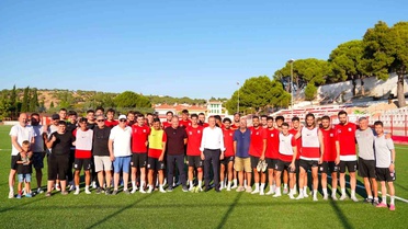 Başkan Ergin'den Ayvalık gücü Belediyespor'a moral ziyareti