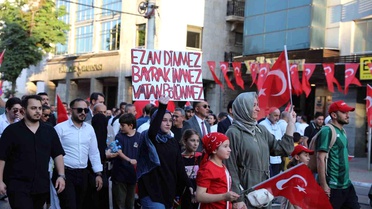 Bursa'da 15 Temmuz Demokrasi ve Bayrak Yürüyüşü