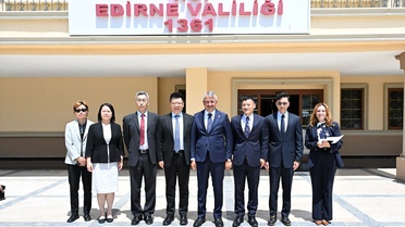 Çin Konsolosu Edirne'yi Ziyaret Etti