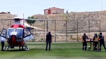 98 Yaşındaki Kadın Hava Ambulansıyla Malatya'ya Sevk Edildi