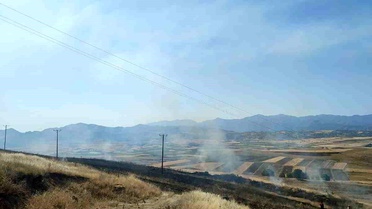 Elazığ'da Yangın: 40 Dönüm Arpa Tarlasını Yaktı