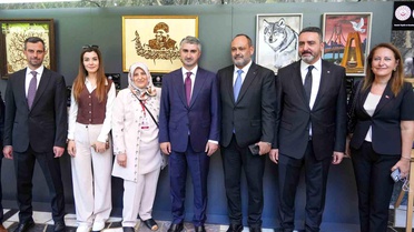 Şehit yakınları ve gazilerin sanat eserleri TBMM’de sergilendi
