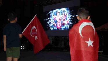 Karaman'da 15 Temmuz'un 10. yıl dönümünde meydanlarda coşkulu anma