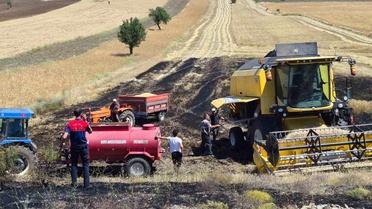 Burdur'da Biçerdöver Yangını Kontrol Altına Alındı