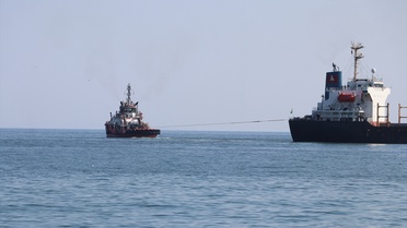 Tekirdağ'da Çeltik Yüklü Geminin Kurtarılması Devam Ediyor