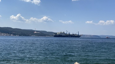 Castorone Gemisi Çanakkale Boğazı'ndan Geçti
