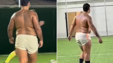 Halı sahada görüntülenen Lvbel C5'in son hali dikkat çekti