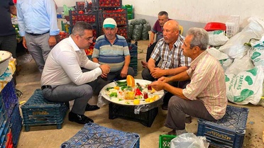 Kaymakam Dalak pazaryerinde esnaf ve vatandaşlarla buluştu