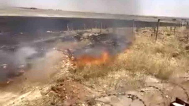 Nusaybin'de Anız Yangınına Müdahale Ediliyor