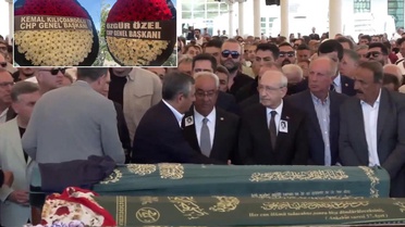 Olcay Baykal'ın cenazesinde Kılıçdaroğlu ve Özel yan yana geldi