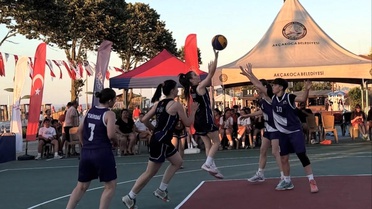 Akçakoca'da 3x3 sokak basketbolu şampiyonları Bolu ve Muğla oldu