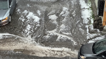 Ardahan'da dolu ve sağanak etkili oldu