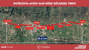 Aydın'da Demiryolu İle Toplu Ulaşım Başladı