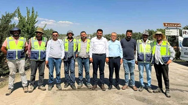 Başkan Şahin'e Araban'daki asfalt hizmeti için teşekkür