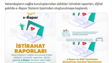 Yeni e-Rapor Sistemi Başladı