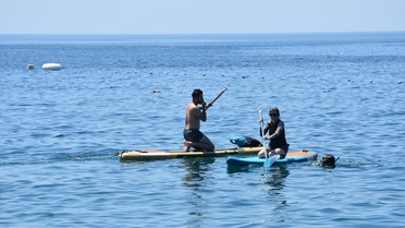 Antalya'da Sıcak Hava Plajları Doldurdu
