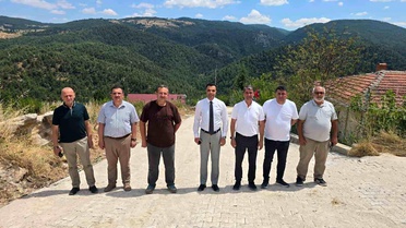 Bilecik'te Köylerde Parke Taşı Çalışmaları Devam Ediyor