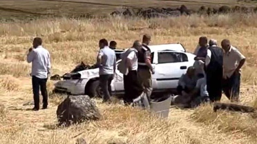 Siverek'te otomobil takla attı: 2 yaralı