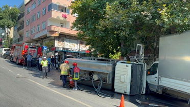 Bayrampaşa'da Su Tankeri Kazası