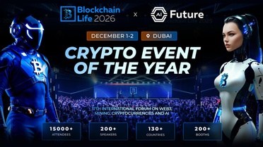 Blockchain Life 2026, AI Future ile Dubai’ye dönüyor