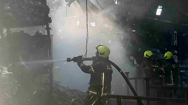 Bursa'da fabrika yangını söndürüldü