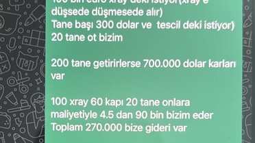 Memurların rüşvet yazışmaları! Uyuşturucu taşıyan tır için 270 bin Euro istemişler