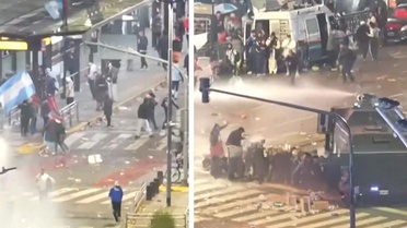 Kupayı kaybeden Arjantinliler polise savaş açtı