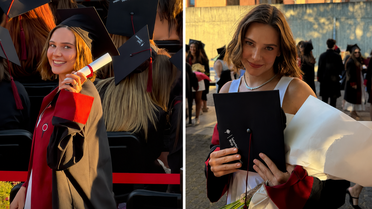 Ünlü oyuncu Alina Boz mezun oldu, diplomasını aldı