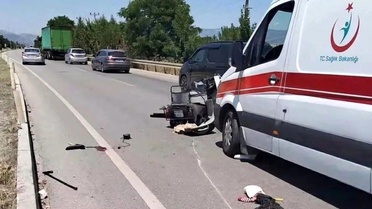 Acıpayam'da Elektrikli Bisiklet Kazası
