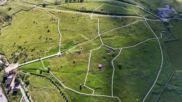 Ahlat'taki Tarihi Selçuklu Mezarlığı Havadan Görüntülendi