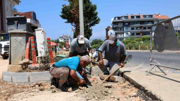 Alanya Kestel Mahallesinde çalışmalar etap etap sürüyor
