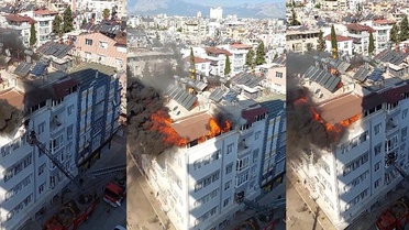Antalya'da Yangın: İki Kişi Son Anda Kurtarıldı