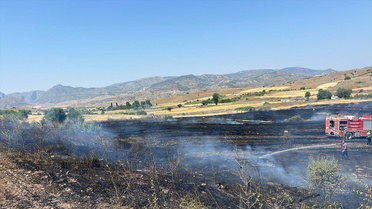 Yozgat'ta Anız Yangını Söndürüldü