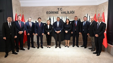 Edirne Valisi Bulgar Heyeti Kabul Etti