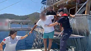 Fethiye'de Yaralı Vatandaşa Tıbbi Tahliye