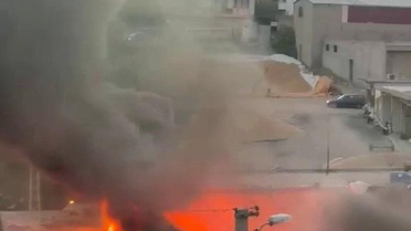 Kahta'da Hurdacıda Yangın Paniği