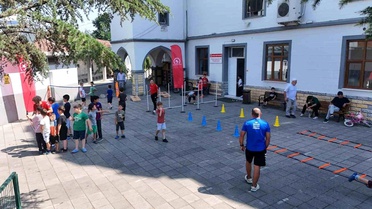 Kur'an kursu öğrencileri sporla buluştu